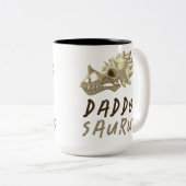 Daddy Saurus Dinosaur Tasse (VorderseiteRechts)