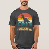 Daddy Saurus für Vater T Rex Dinosaur Funny T-Shirt (Vorderseite)