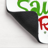 Daddy Saurus Rex Illustration Mousepad (Ecke)