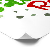 Daddy Saurus Rex Illustration Poster (Ecke)