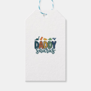 Daddy Saurus Süßer Dinosaur-Vater-Vektor-Design_1 Geschenkanhänger