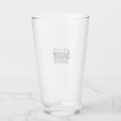 Daddy Saurus Süßer Dinosaur-Vater-Vektor-Design_1 Glas (Rückseite)