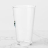 Daddy Saurus Süßer Dinosaur-Vater-Vektor-Design_1 Glas (Links)