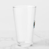 Daddy Saurus Süßer Dinosaur-Vater-Vektor-Design_1 Glas (Rechts)