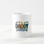 Daddy Saurus Süßer Dinosaur-Vater-Vektor-Design_1 Kaffeetasse (Mittel)