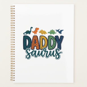 Daddy Saurus Süßer Dinosaur-Vater-Vektor-Design_1 Planer