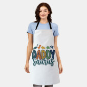 Daddy Saurus Süßer Dinosaur-Vater-Vektor-Design_1 Schürze (Getragen)