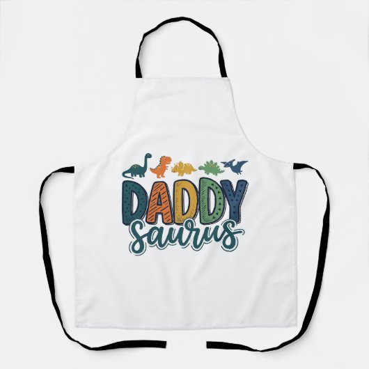 Daddy Saurus Süßer Dinosaur-Vater-Vektor-Design_1 Schürze (Vorderseite)