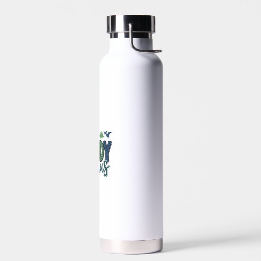 Daddy Saurus Süßer Dinosaur-Vater-Vektor-Design_1 Trinkflasche (Links)