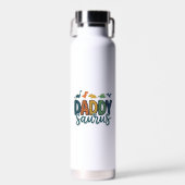 Daddy Saurus Süßer Dinosaur-Vater-Vektor-Design_1 Trinkflasche (Vorne)