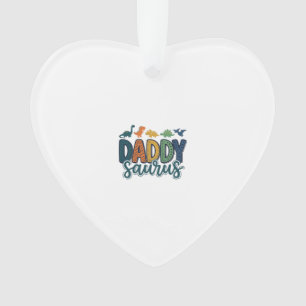 Daddy Saurus Süßer Dinosaurier-Vater-Vektor-Design Ornament