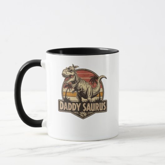 Daddy Saurus T Rex Dinosaur Daddy Saurus Tasse (Links)