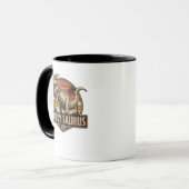 Daddy Saurus T Rex Dinosaur Daddy Saurus Tasse (Vorderseite Links)