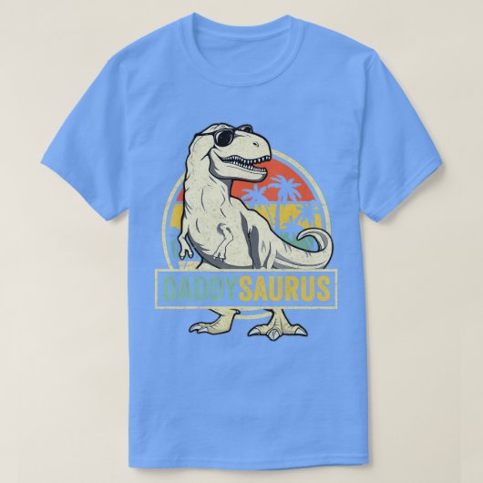 Daddy saurus T Rex Dinosaur Men Daddy Saurus Famil T-Shirt (Design vorne)