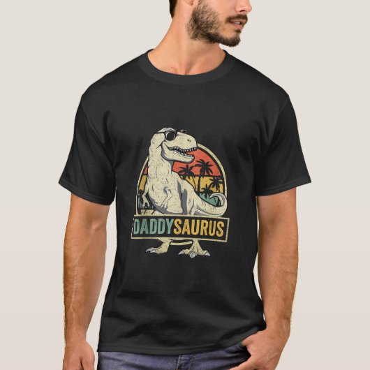 Daddy saurus T Rex Dinosaur Men DaddySaurus Family T-Shirt (Vorderseite)