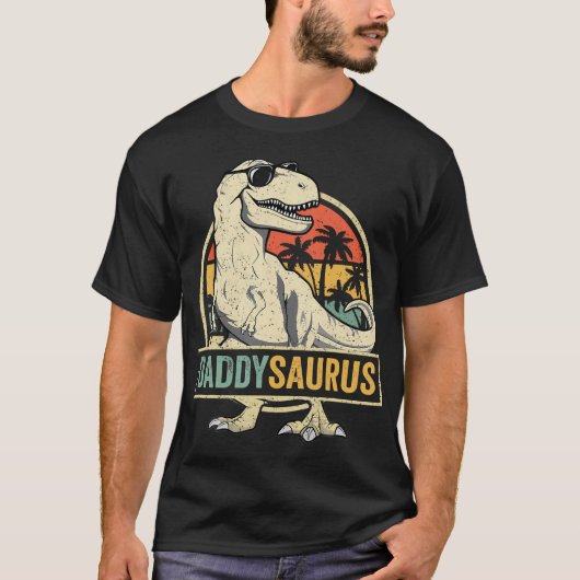Daddy Saurus T Rex Dinosaur Men Daddysaurus Family T-Shirt (Vorderseite)