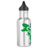 Daddy Saurus T-Rex-Silhouette Edelstahlflasche (Links)