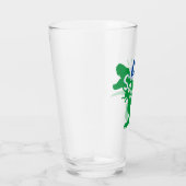 Daddy Saurus T-Rex-Silhouette Glas (Rechts)
