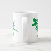 Daddy Saurus T-Rex-Silhouette Jumbo-Tasse (Rückseite)