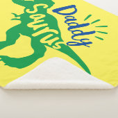Daddy Saurus T-Rex-Silhouette Sherpadecke (3/4)