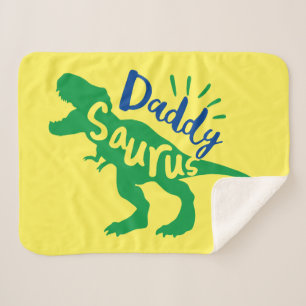 Daddy Saurus T-Rex-Silhouette Sherpadecke