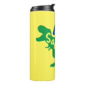 Daddy Saurus T-Rex-Silhouette Thermosbecher (Nach links gedreht)