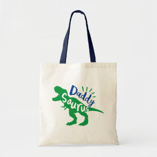 Daddy Saurus T-Rex-Silhouette Tragetasche
