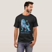 Daddy Saurus T-Rex und Baby Boy Dinosaurier T-Shirt (Vorne ganz)