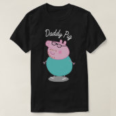 Daddy Schwein Funny Schwein T-Shirt (Design vorne)