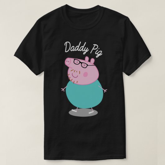 Daddy Schwein Funny Schwein T-Shirt (Design vorne)