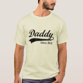Daddy seit 2015 T-Shirt (Vorderseite)
