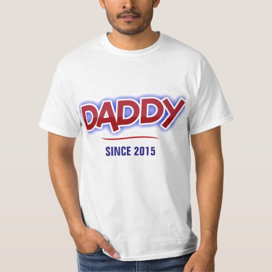 DADDY - Seit 2015 T-Shirt (Vorderseite)