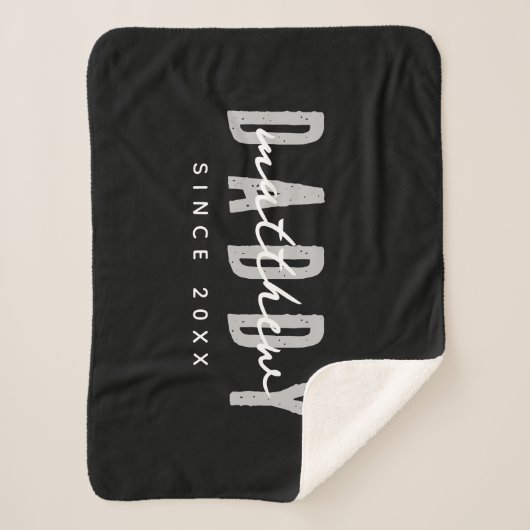 Daddy Seit 20XX Moderne Elegant Simple Sherpadecke (Vorderseite)