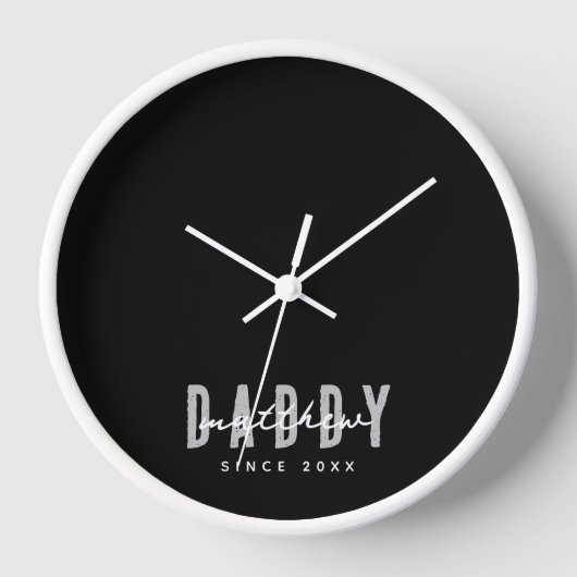 Daddy Seit 20XX Moderne Elegant Simple Uhr (Vorderseite)