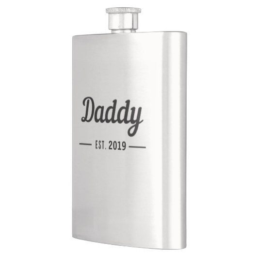Daddy seit Text Flachmann (Links)
