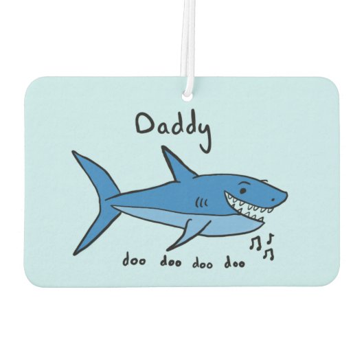 Daddy Shark Autolufterfrischer (Rückseite)