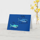 Daddy Shark & Baby Shark Doo Doo Doo Doo Karte (Gelbe Blume)