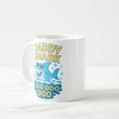 Daddy Shark, Doo Doo Doo-Funny & Niedlicher Vatert Kaffeetasse (Vorderseite Links)