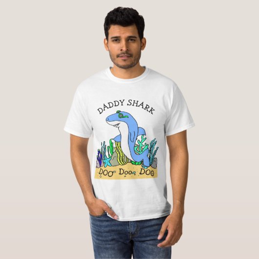 Daddy Shark Doo Doo Family T-Shirt (Vorne ganz)