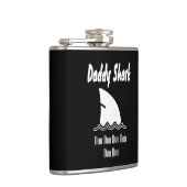 Daddy Shark Doo Doo Trendy Niedlich Song Flachmann (Rechts)
