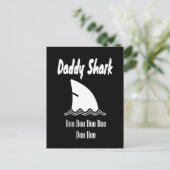 Daddy Shark Doo Doo Trendy Niedlich Song Postkarte (Stehend Vorderseite)
