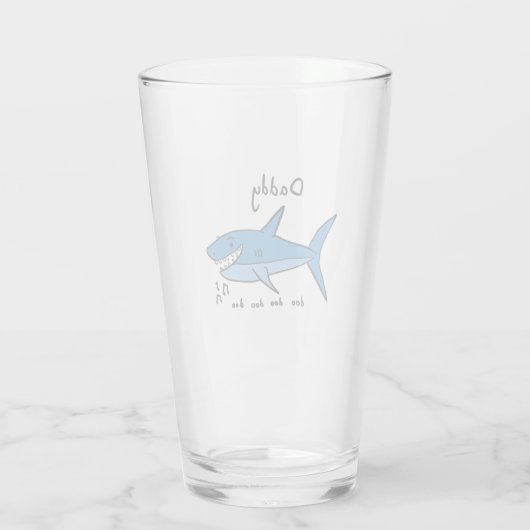 Daddy Shark Glas (Rückseite)