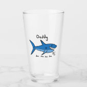 Daddy Shark Glas (Vorderseite)