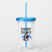 Daddy Shark - Great White Acryltrinkbecher (Vorderseite)