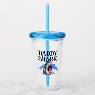 Daddy Shark - Great White Acryltrinkbecher