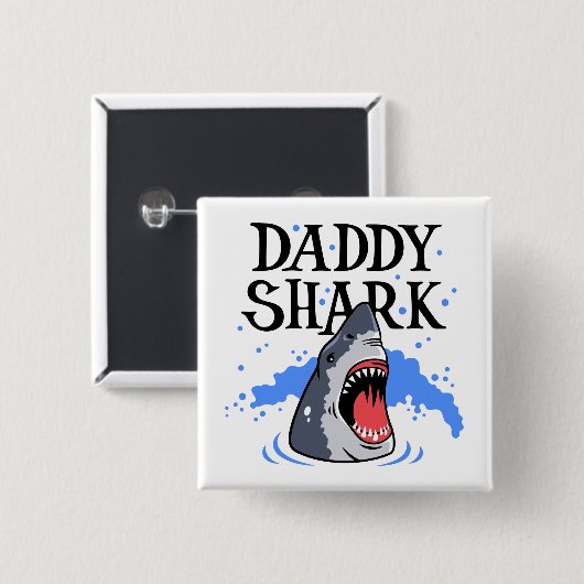 Daddy Shark - Great White Button (Vorne & Hinten)