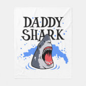 Daddy Shark - Great White Fleecedecke (Vorderseite)