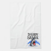 Daddy Shark - Great White Geschirrtuch (Vertikal)