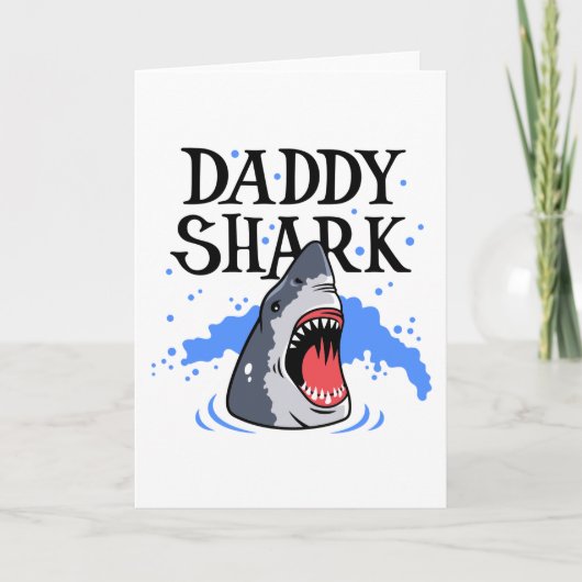 Daddy Shark - Great White Karte (Vorderseite)
