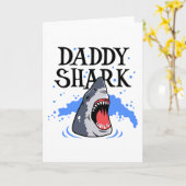 Daddy Shark - Great White Karte (Gelbe Blume)